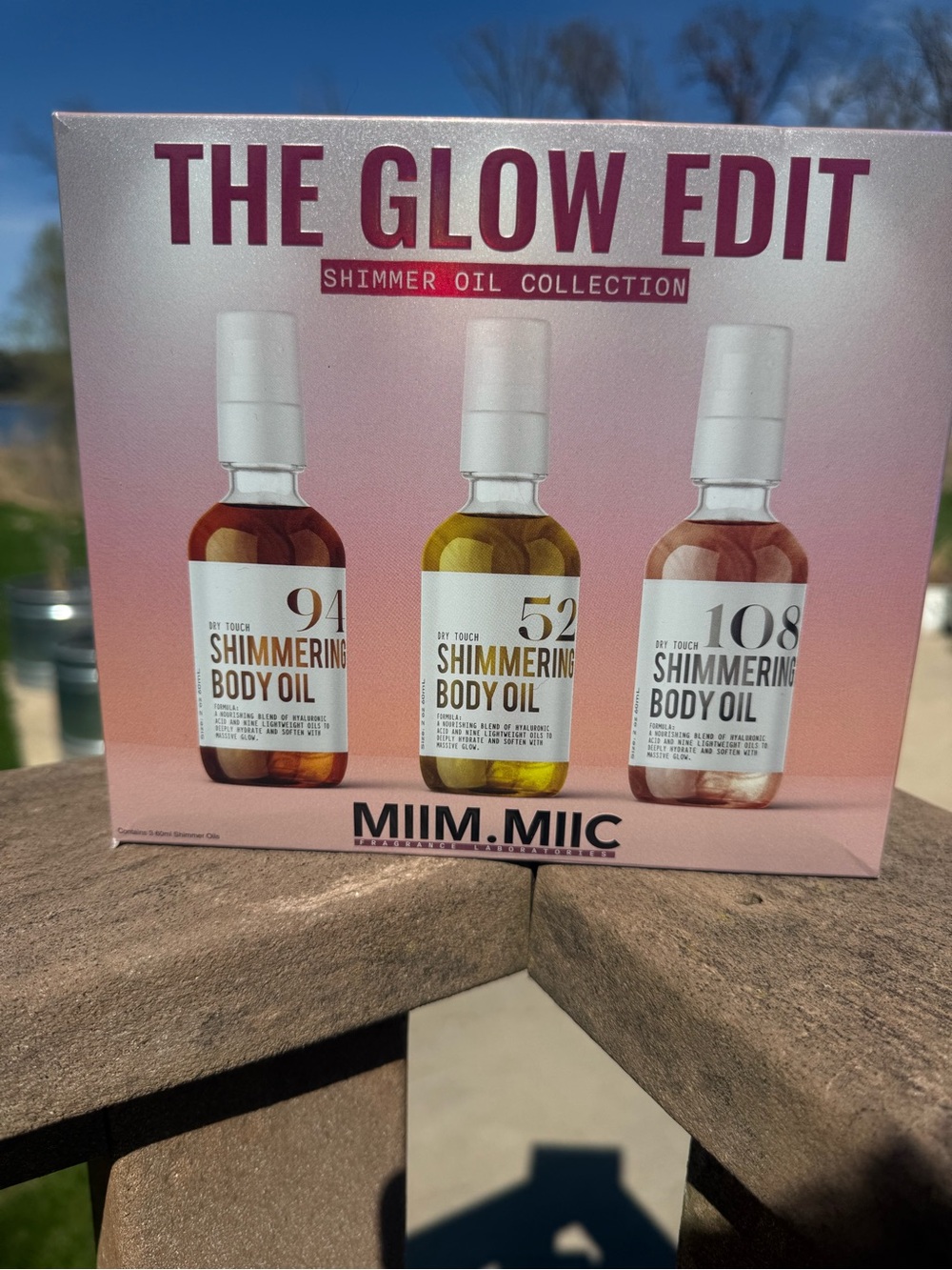 NIB The Glow Edit Shimmer Oil Collection - Body Oils (Pink/Gold/Bronze) - Picture 6 of 6
